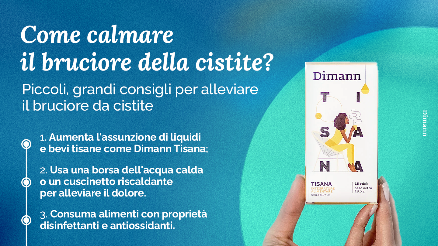 Calmare il bruciore della cistite